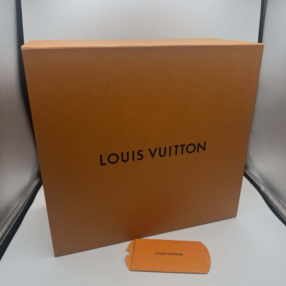 Louis Vuitton Large Orange Slide Out Drawer Gift Box Empty LV Packaging